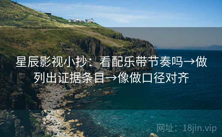 星辰影视小抄：看配乐带节奏吗→做列出证据条目→像做口径对齐